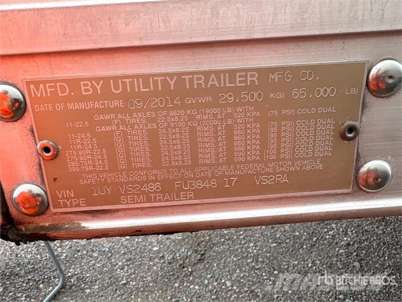 Utility VS2RA 48 ft x 102 in T/A Multi -Temp Refrigerated  Puspriekabės su izoterminiu kėbulu