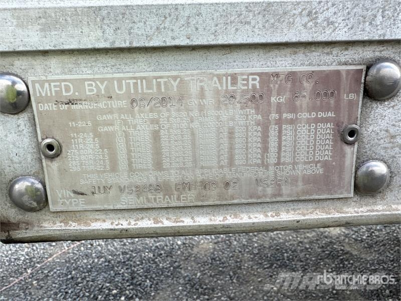 Utility VS2RA 48 ft x 102 in T/A Refrigerated Trailer 控溫式半拖車