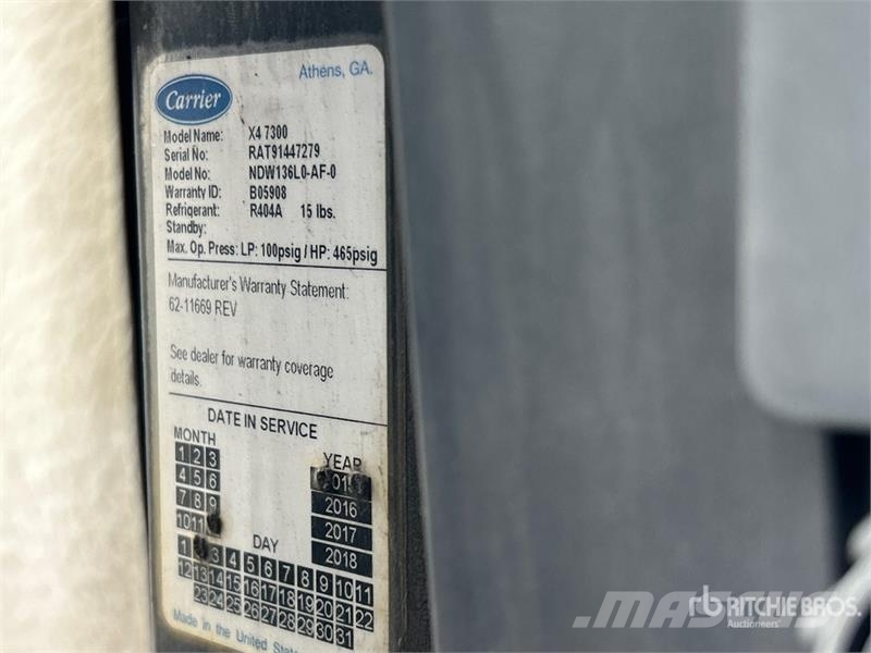 Utility VS2RA 48 ft x 102 in T/A Refrigerated Trailer Piekabes ar temperatūras kontroli