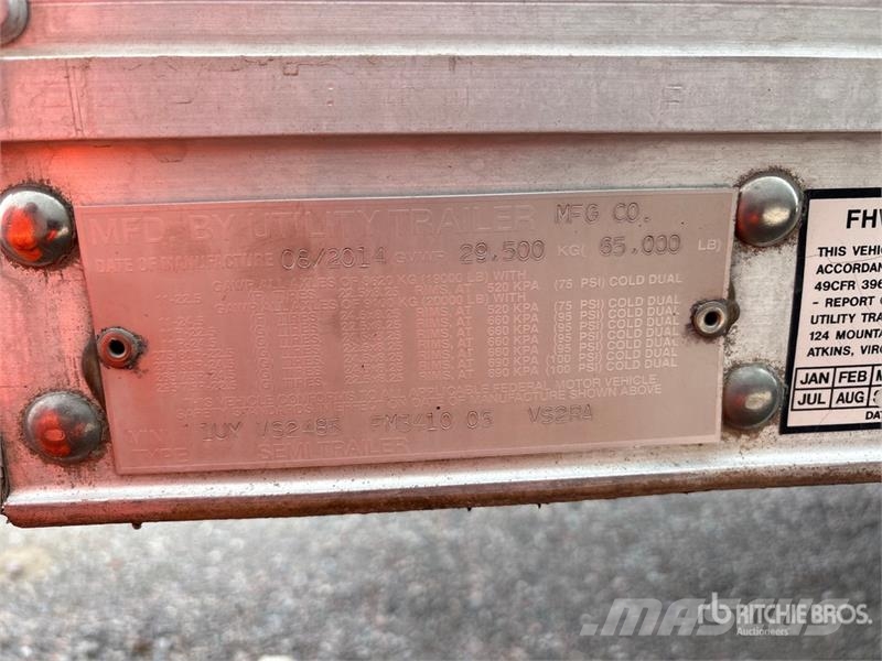 Utility VS2RA 48 ft x 102 in T/A Multi -Temp Refrigerated  Puspriekabės su izoterminiu kėbulu