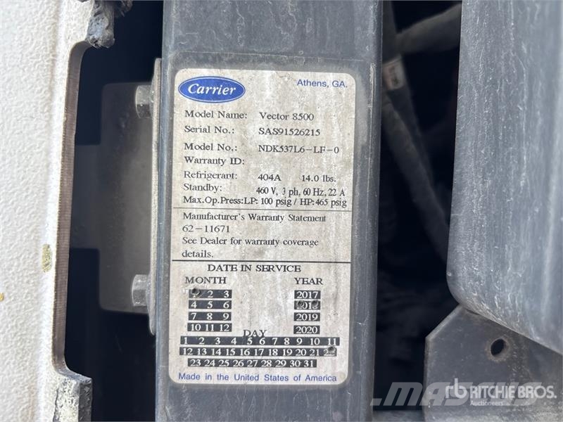 Utility VS2RA 48 ft x 102 in T/A Refrigerated Trailer 冷凍冷蔵トレーラー