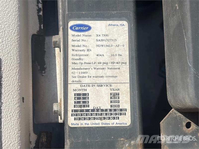 Utility VS2RA 48 ft x 102 in T/A Refrigerated Trailer 冷凍冷蔵トレーラー