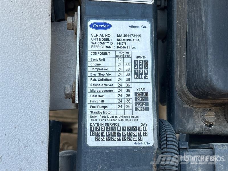 Utility VS2RA 53 ft x 102 in T/A Refrigerated Trailer Kühlauflieger