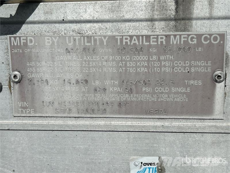 Utility VS2RA 53 ft x 102 in T/A Refrigerated Trailer Hladilne polprikolice