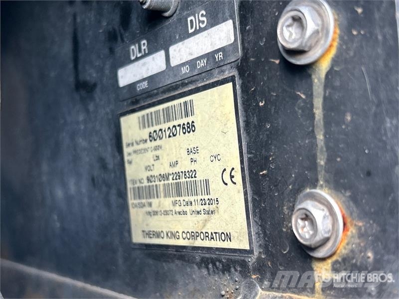 Utility VS2RA 53 ft x 102 in T/A Refrigerated Trailer 온도 조절식 세미 트레일러