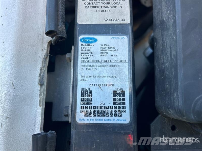 Utility VS2RA 53 ft x 102 in T/A Refrigerated Trailer Poluprikolice hladnjače