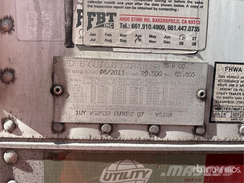Utility VS2RA 53 ft x 102 in T/A Refrigerated Trailer 控溫式半拖車