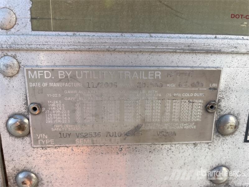 Utility VS2RA 53 ft x 102 in T/A Refrigerated Trailer Temperature controlled semi-trailers