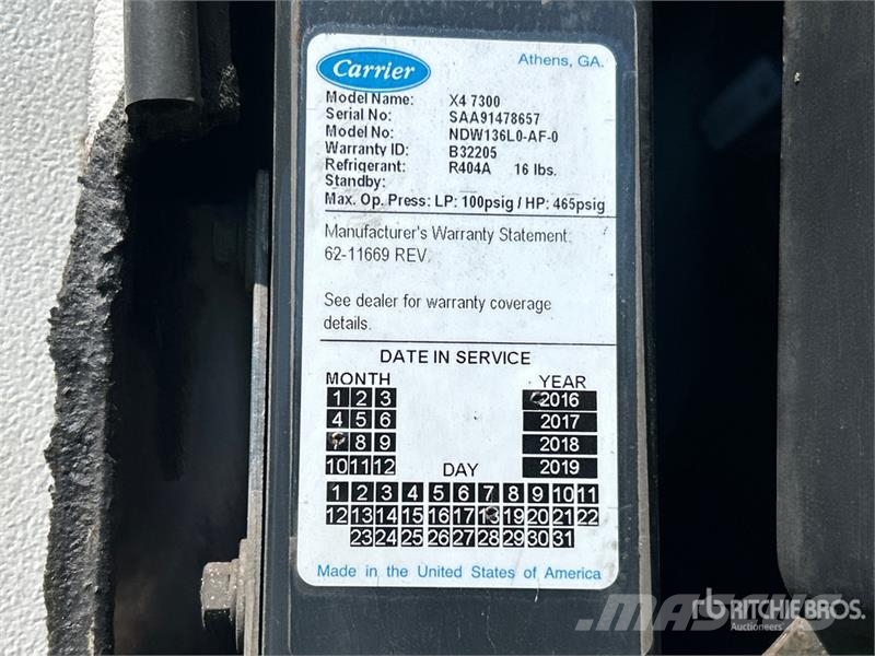 Utility VS2RA 53 ft x 102 in T/A Refrigerated Trailer Koel-vries opleggers