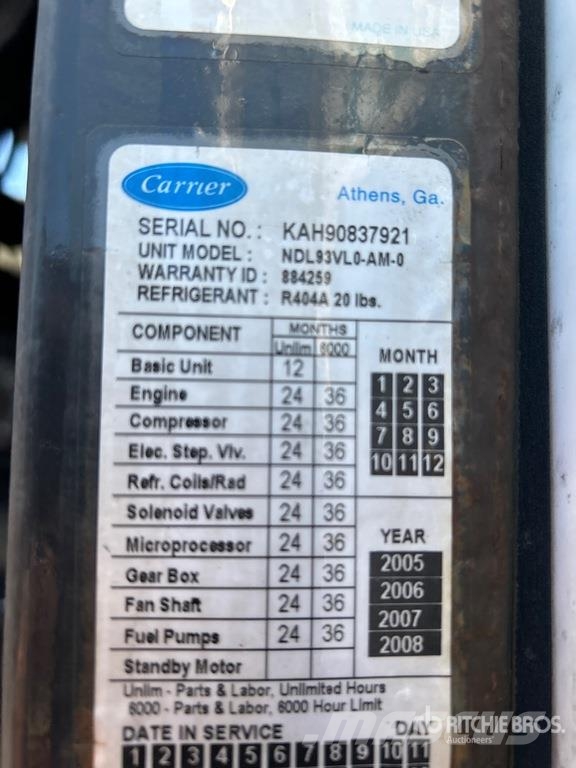 Utility VS2RA 53 ft x 102 in T/A Refrigerated Trailer Puspriekabės su izoterminiu kėbulu