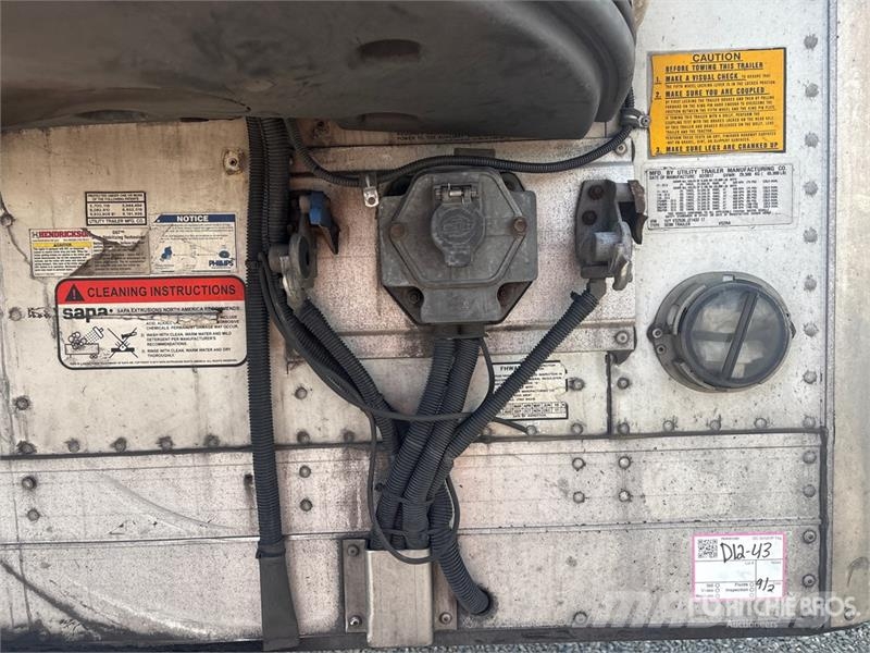 Utility VS2RA 53 ft x 102 in T/A Refrigerated Trailer Puspriekabės su izoterminiu kėbulu