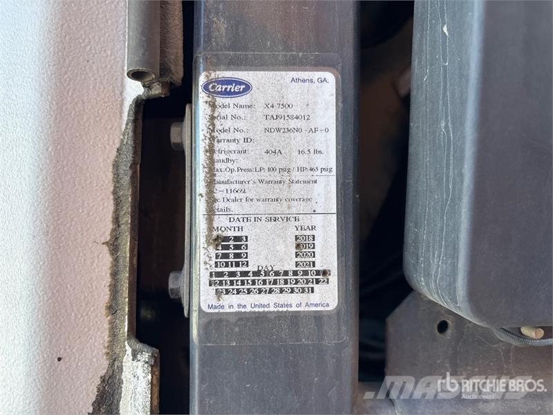 Utility VS2RA 53 ft x 102 in T/A Refrigerated Trailer Temperature controlled semi-trailers