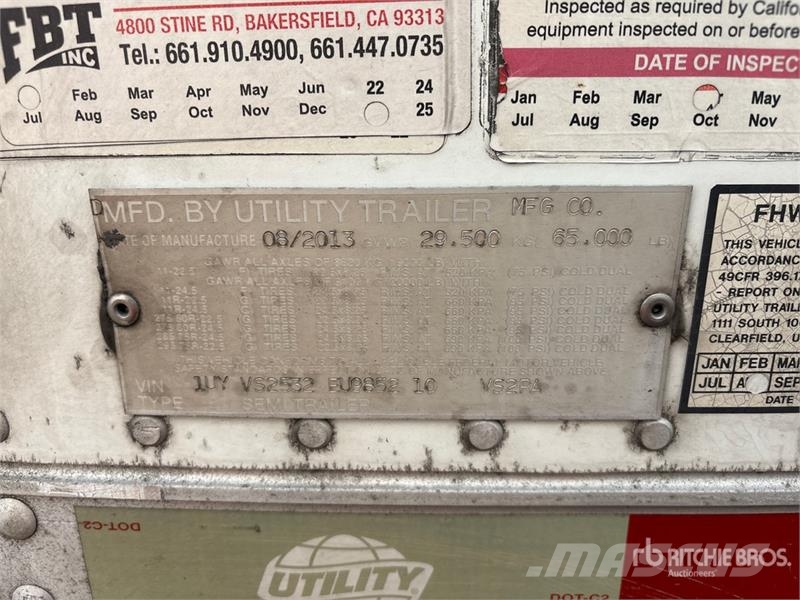 Utility VS2RA 53 ft x 102 in T/A Refrigerated Trailer Puspriekabės su izoterminiu kėbulu