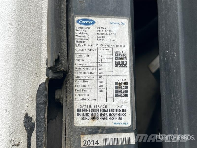 Utility VS2RA 53 ft x 102 in T/A Refrigerated Trailer 控溫式半拖車
