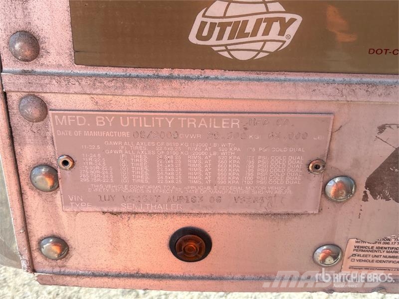 Utility VS2RA 53 ft x 102 in T/A Refrigerated Trailer Semi remorque frigorifique