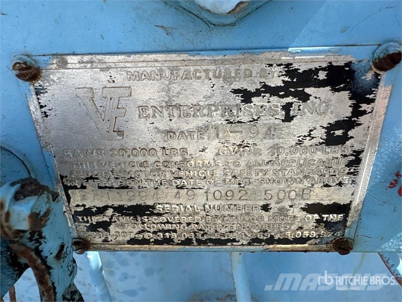 VE Enterprises S/A Frac Tank Építőipar - Egyebek