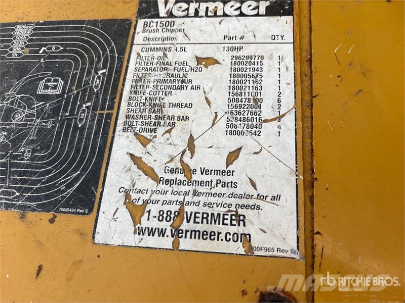 Vermeer 1500 Tow-Behind Wood Chipper Drobilice za drvo / čiperi