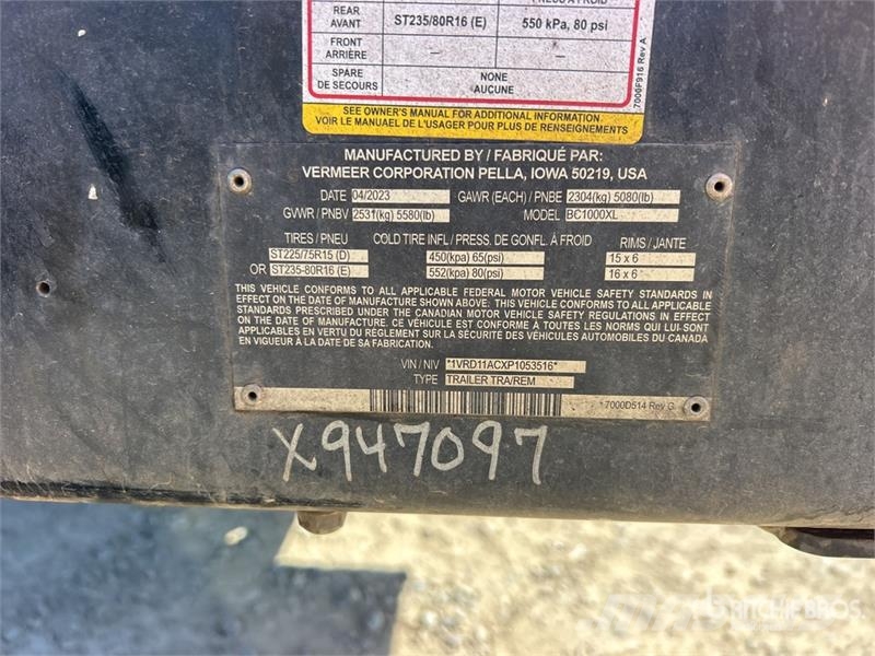 Vermeer BC1000XL Tow-Behind Wood Chipper Puiduhakkurid