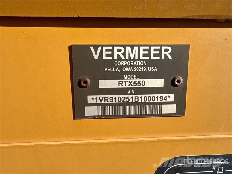 Vermeer RTX550 4x4 Trencher Kjedegravere