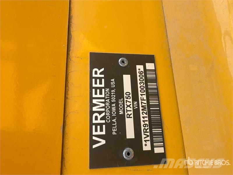Vermeer RTX750 4x4 Trencher Zanjadoras