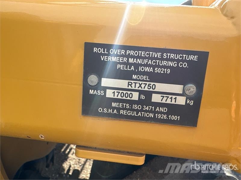 Vermeer RTX750 4x4 Trencher Zanjadoras
