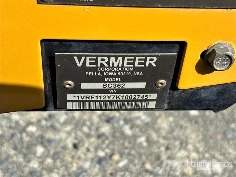 Vermeer SC362 4x2 Stump Grinder Motoreggen / Rototiller