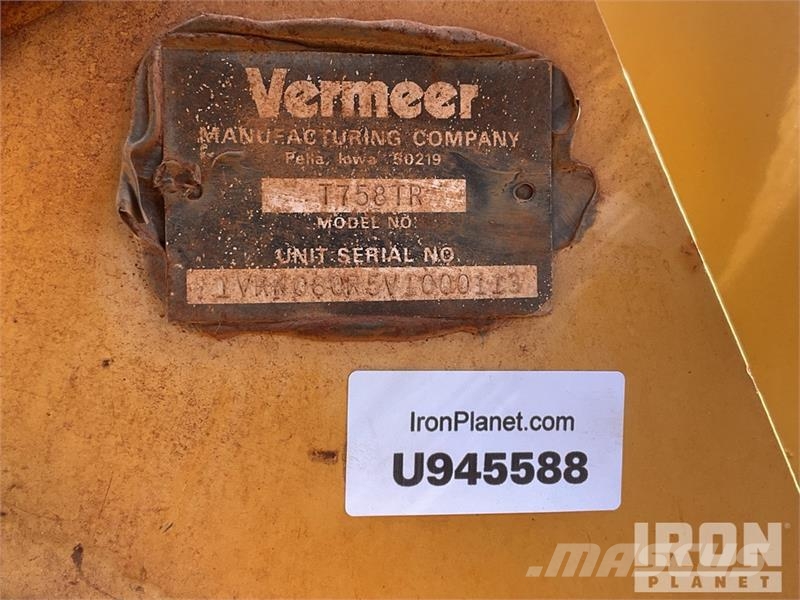Vermeer T758 トレンチャー
