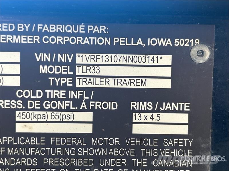 Vermeer TLR33 9 ft S/A Tilt Deck Trailer Низкорамные прицепы