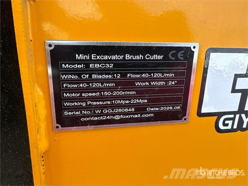 Vicsec VC-EBC32 24 in Mini Excavator Brush Cutter (Unused مكونات أخرى