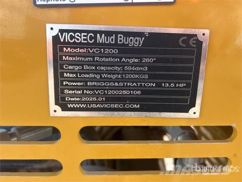 Vicsec VC1200 Stand-On Mini Crawler Dumper Dumpers εργοταξίου