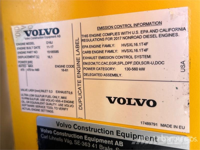 Volvo A60H Articulated Dump Truck 연결식 홀러