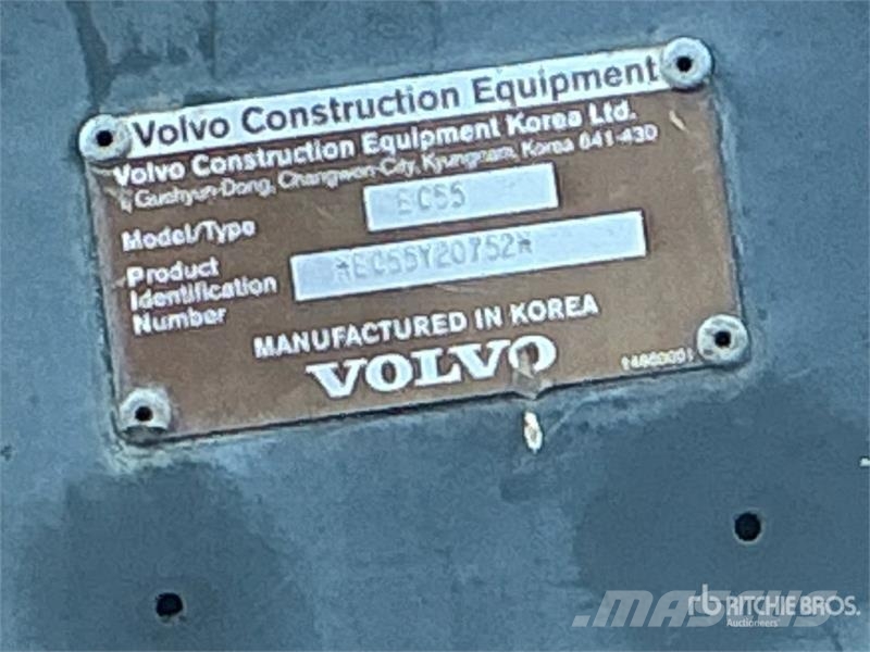 Volvo EC55 Miniescavatori