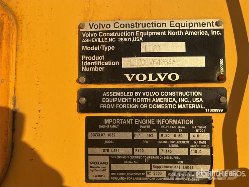 Volvo L120E Wheel Loader Radlader
