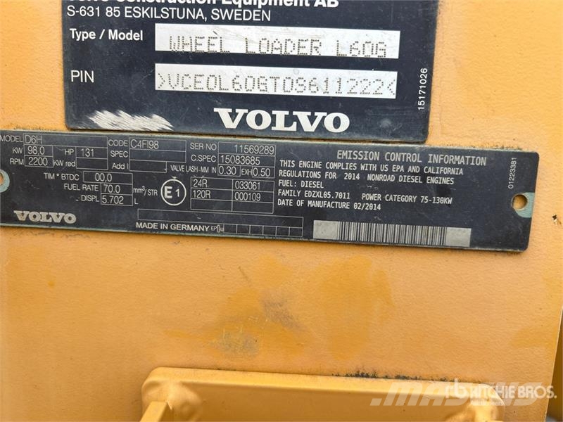 Volvo L60G Wheel Loader Chargeuse sur pneus