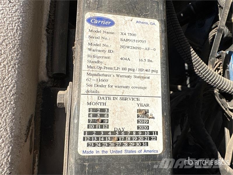 Wabash 53 ft x 102 in T/A Refrigerated Trailer Напівпричепи-рефрижератори