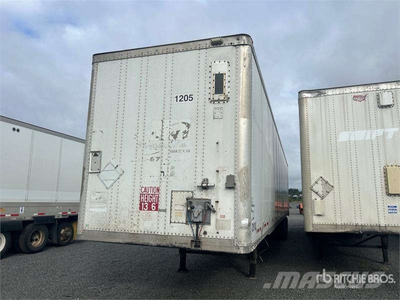 Wabash 53 ft x 102 in T/A Van Trailer Dengtos priekabos
