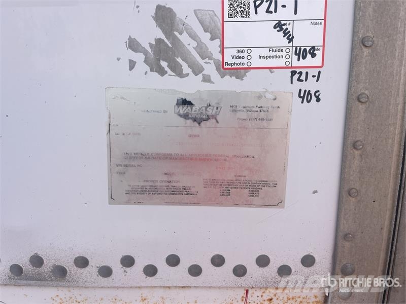 Wabash 53 ft x 102 in T/A Van Trailer 厢式拖车