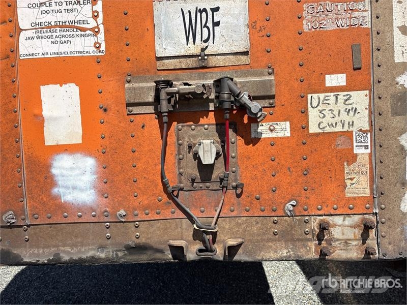 Wabash 53 ft x 102 in T/A Van Trailer Причепи-фургони