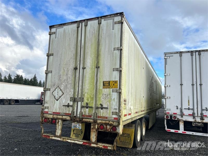 Wabash 53 ft x 102 in T/A Van Trailer Furgons
