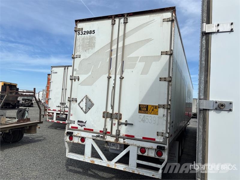Wabash 53 ft x 102 in T/A Van Trailer Dobozos pótkocsik