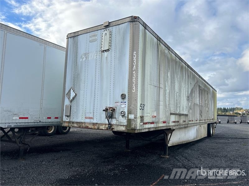 Wabash 53 ft x 102 in T/A Van Trailer Furgons