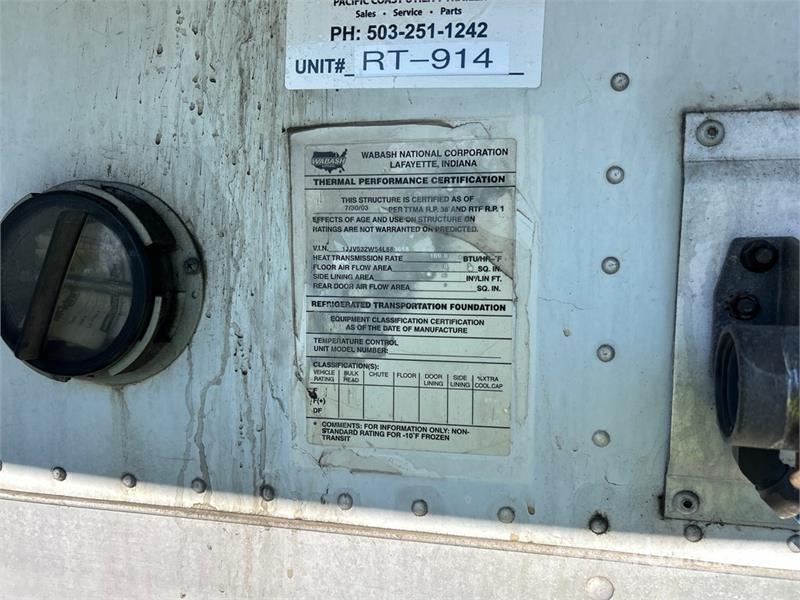 Wabash 53 ft x 102 in T/A Refrigerated Trailer Semi-remorci cu temperatura controlata