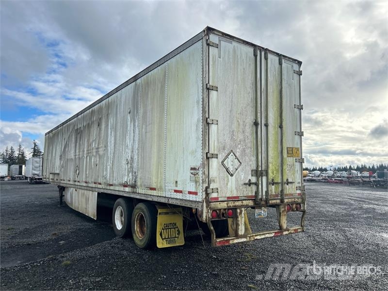 Wabash 53 ft x 102 in T/A Van Trailer Furgons
