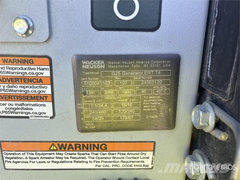 Wacker G-25 20 kW Mobile Generator Set مولدات ديزل