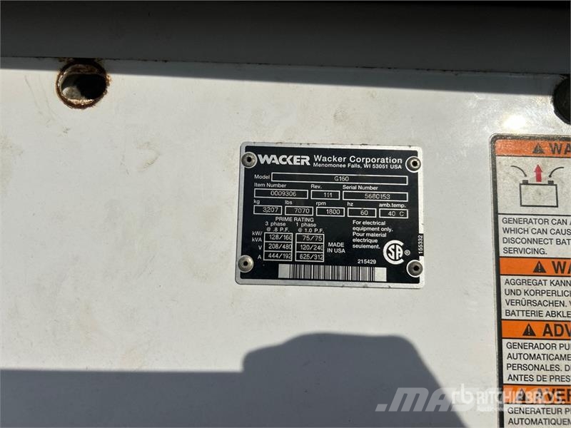 Wacker G160 Generadores diésel