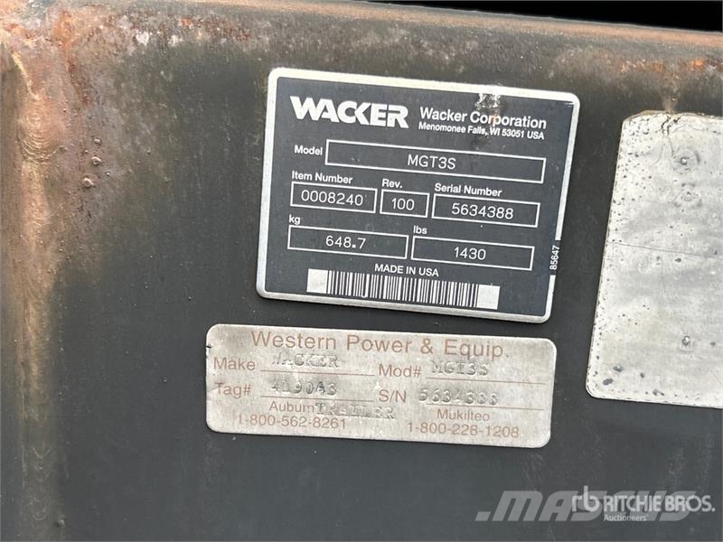 Wacker G160 Geradores a diesel