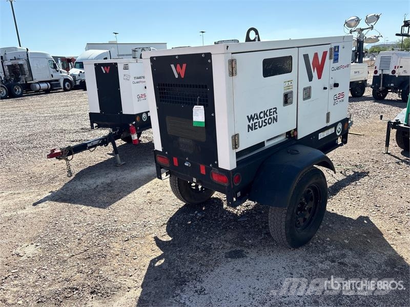 Wacker G25 T4F 20 kW Mobile Generator Set Naftové generátory