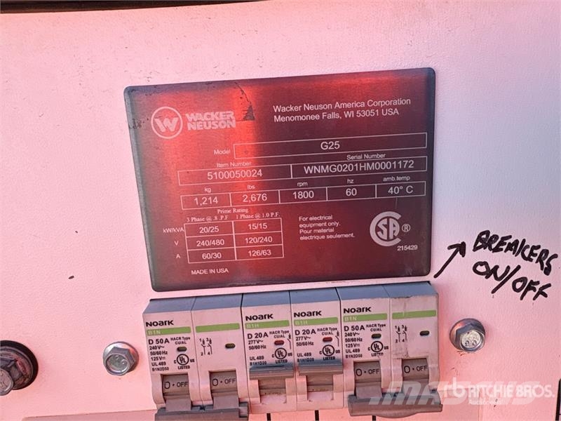 Wacker G25 T4F 20 kW Mobile Generator Set Naftové generátory