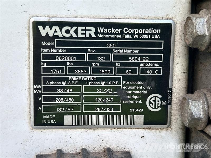Wacker G50 Dizelski agregati