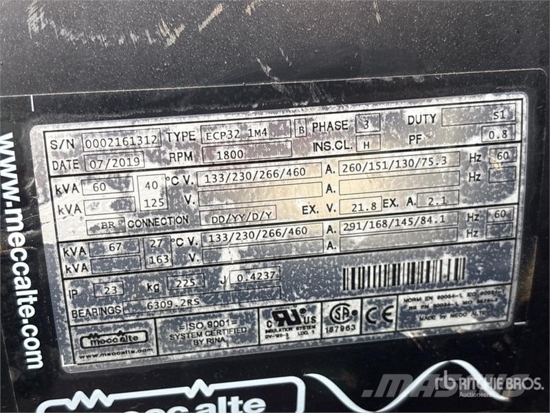 Wacker G50T4F 48 kVA Generator Set (Inoperable) Generatori diesel